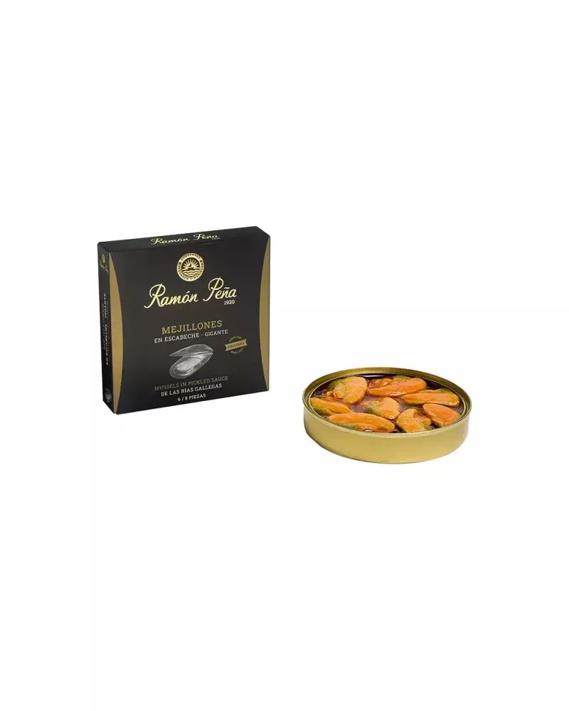 Ramon Pena Mejillones en Escabeche Fritos 6 8 piezas, principal