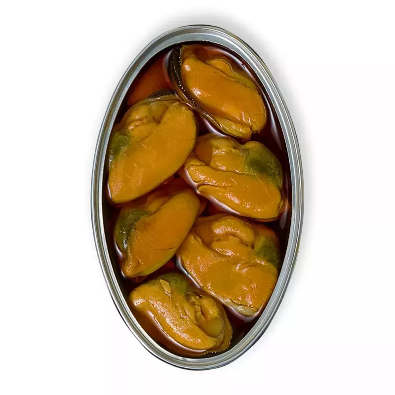 La Brújula Mejillones en Escabeche Fritos 12 16 piezas, lata