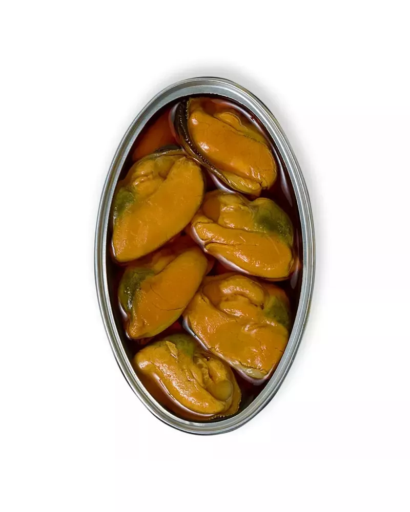La Brújula Mejillones en Escabeche Fritos 12 16 piezas, lata