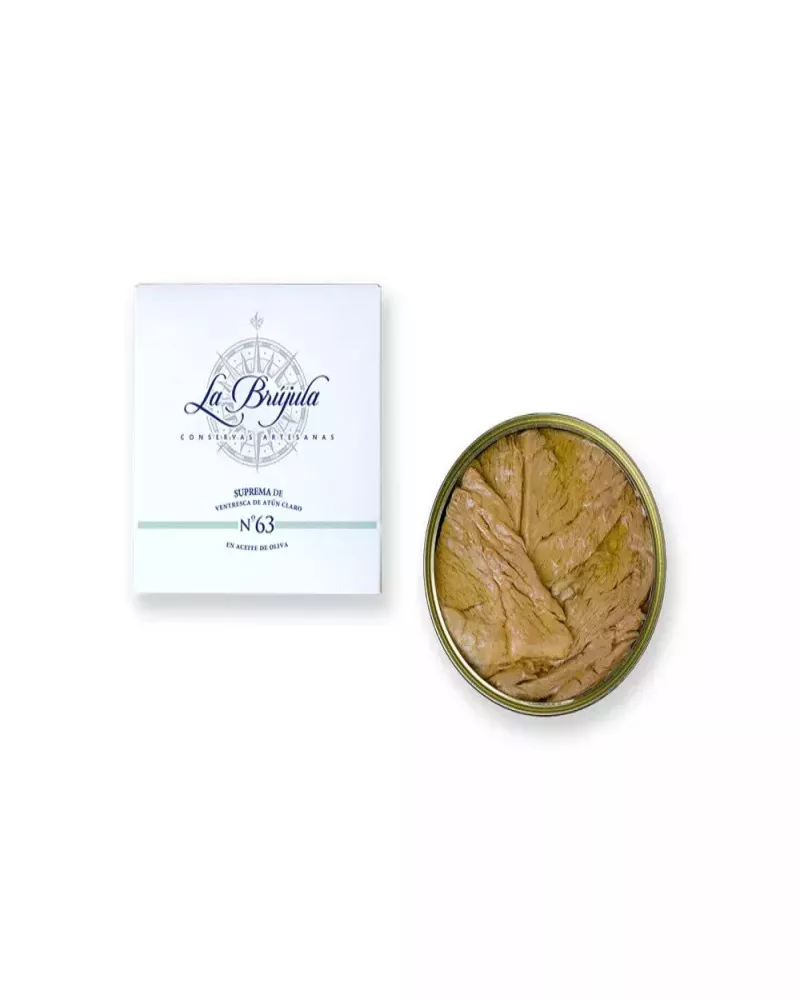 La Brujula Suprema de Ventresca de Atun Claro en Aceite de Oliva 110gr, principal