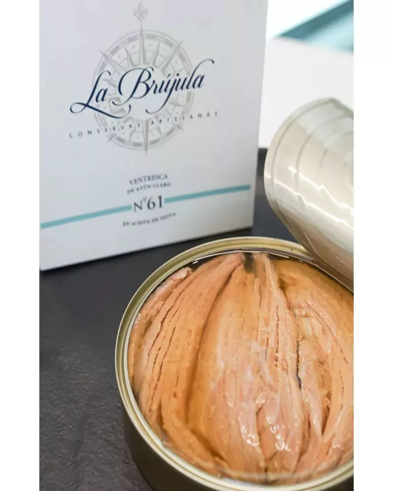 La Brújula Ventresca de Atún Claro en Aceite de Oliva 266 gr, emplatado