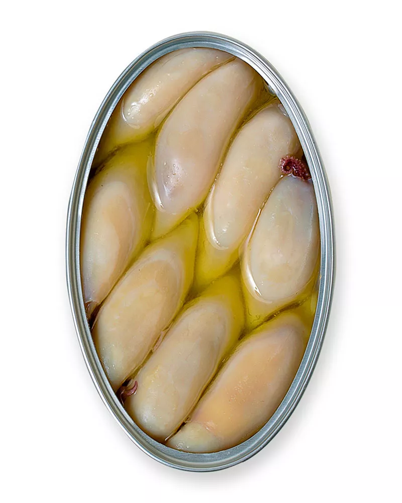 La Brújula Calamares Rellenos en Aceite de Oliva 6 8 Piezas, lata