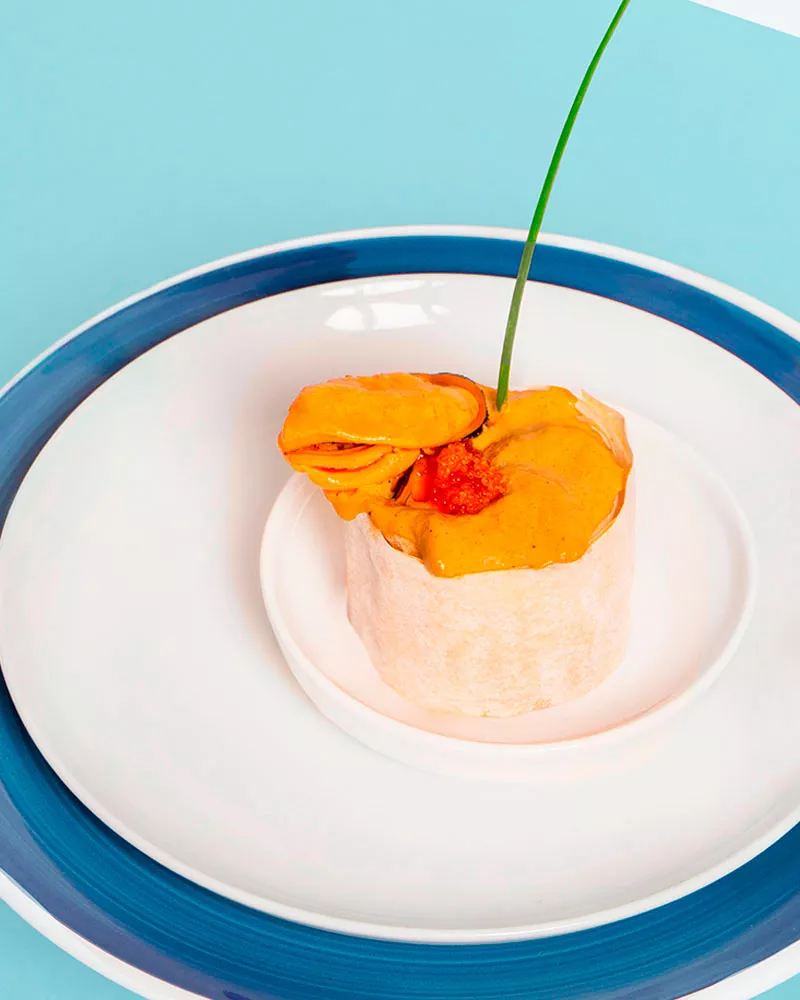 La Brújula mejillones en Escabeche Fritos 4 6 piezas, emplatado
