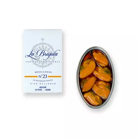 La Brújula Mejillones en Escabeche Fritos 8 12 piezas, principal