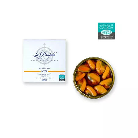 La Brújula Mejillones en Escabeche Fritos DOP 8 10 piezas, principal