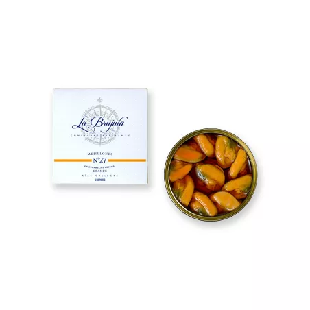 La Brújula Mejillones en Escabeche Fritos 8 10 piezas