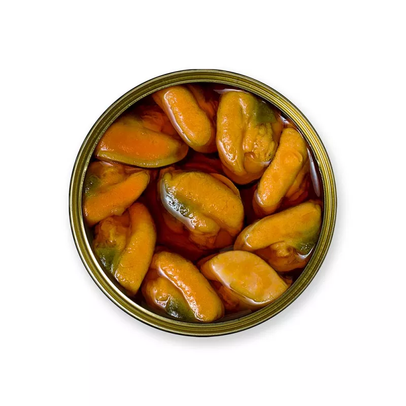 La Brújula Mejillones en Escabeche Fritos 8 10 piezas, lata