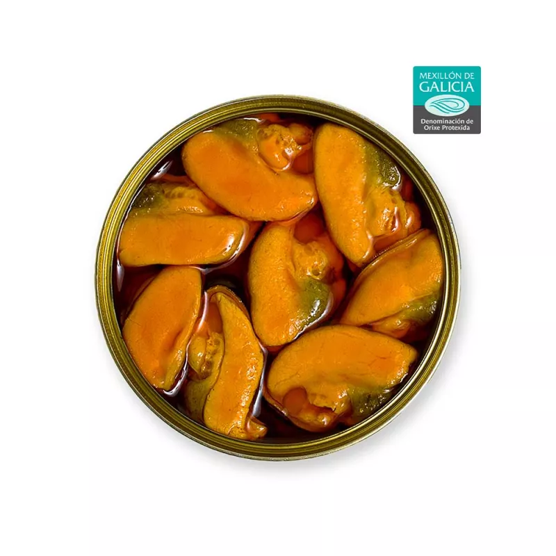 La Brújula Mejillones en Escabeche Frito 6 8 piezas, lata