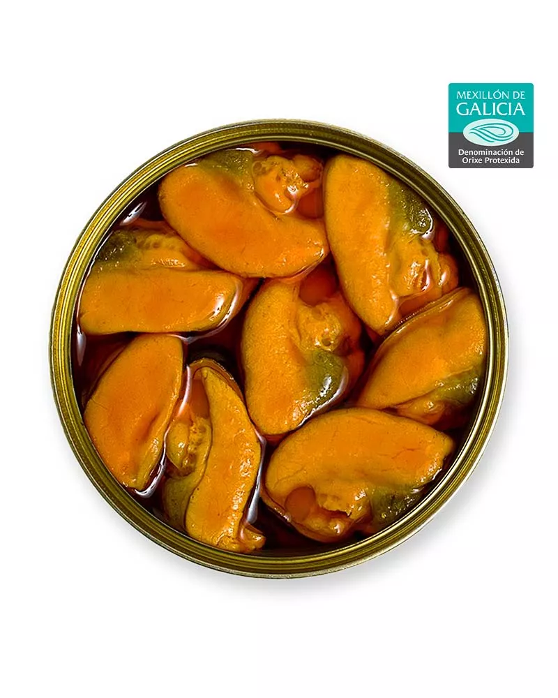 La Brújula Mejillones en Escabeche Frito 6 8 piezas, lata