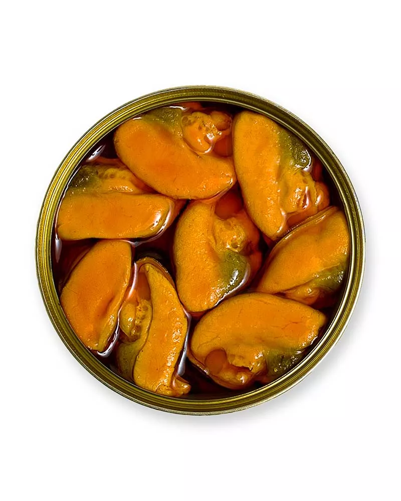 La Brújula Mejillones en Escabeche Fritos 6 8 piezas, lata