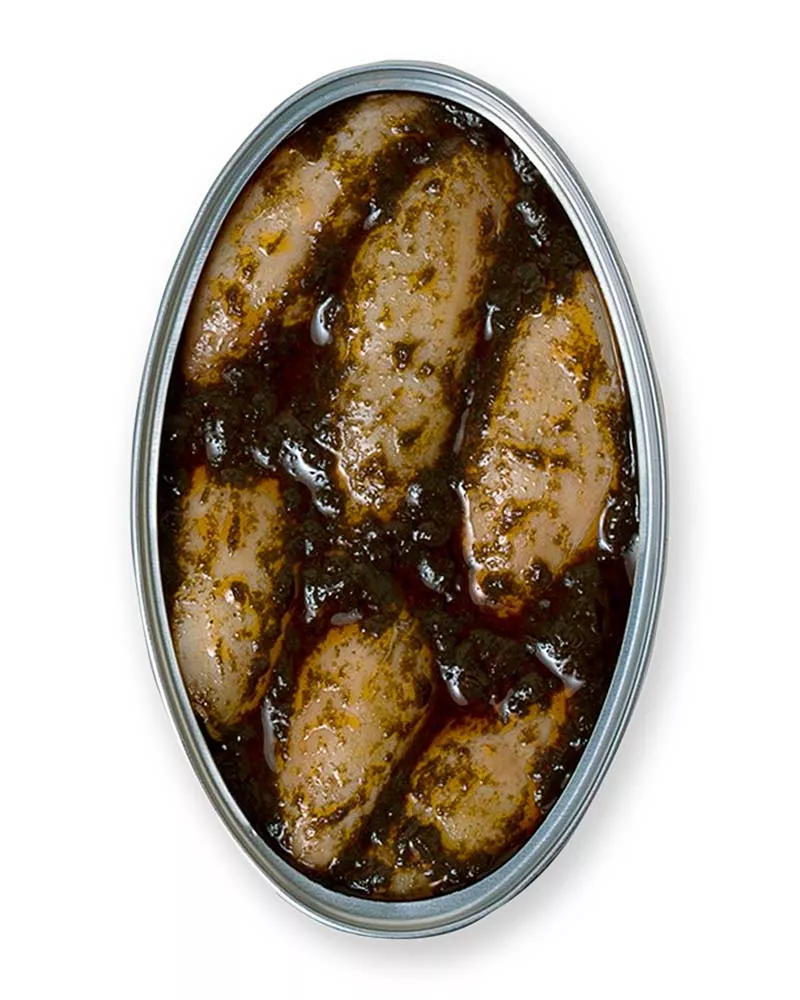 La Brújula Calamares Rellenos en su Tinta 6 8 Piezas, lata
