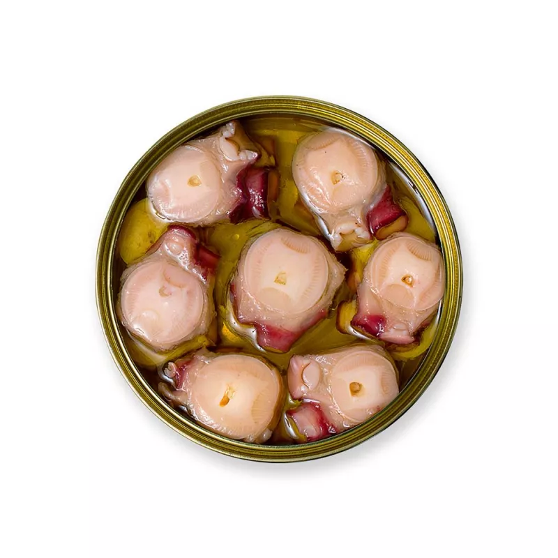 La Brujula Pulpo en aceite de oliva 138gr, lata