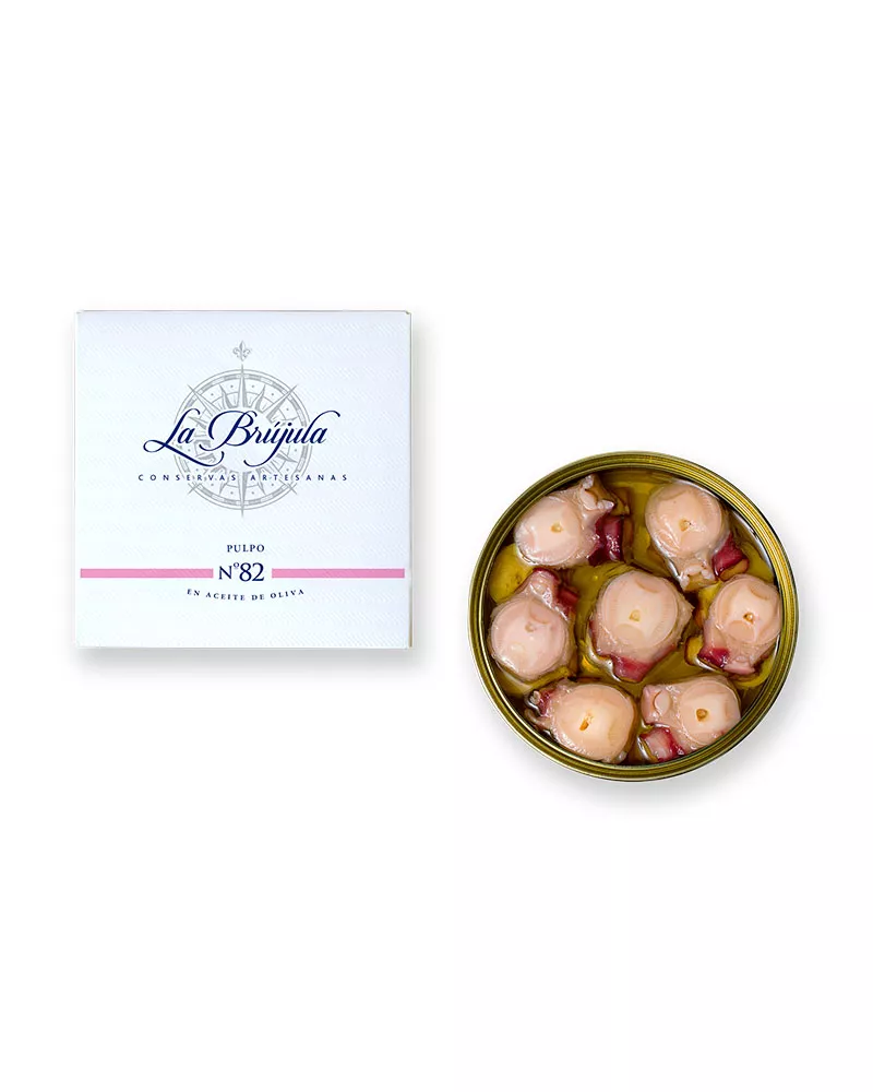 La Brujula Pulpo en aceite de oliva 138gr, principal