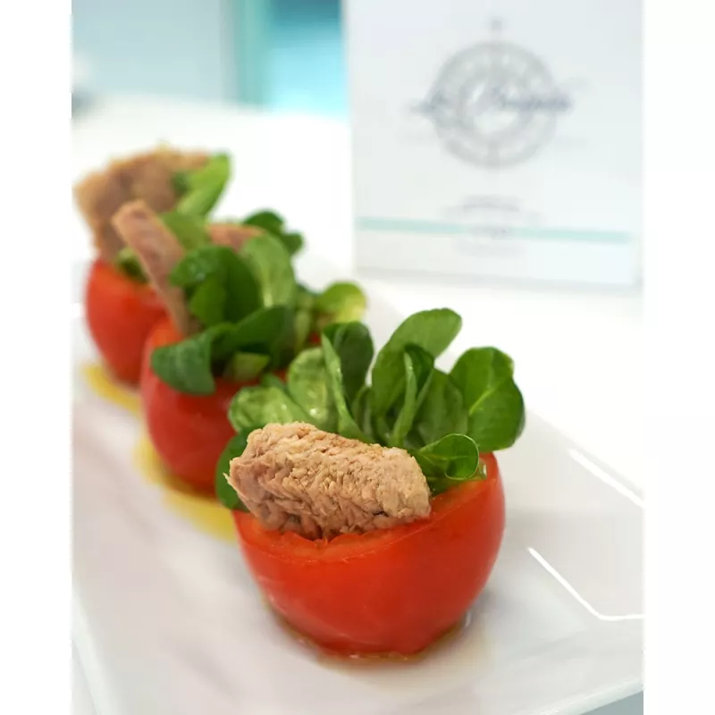 La Brujula Suprema de Ventresca de Atun Claro en Aceite de Oliva 110gr, emplatado