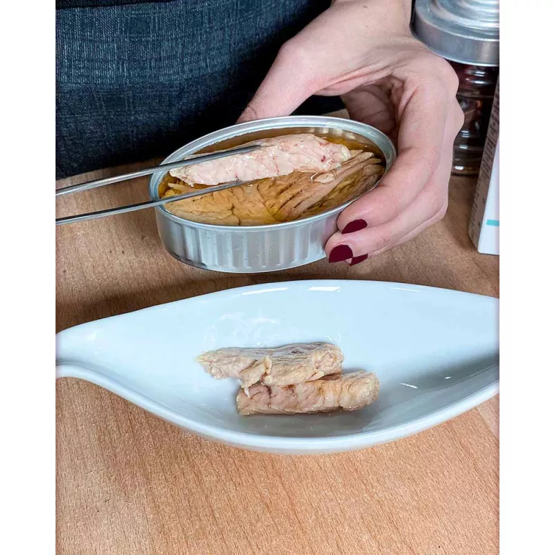 La Brujula Suprema de Ventresca de Atun Claro en Aceite de Oliva 266gr, emplatado