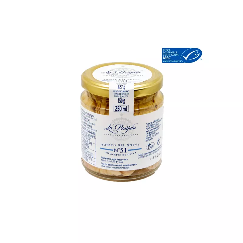 La Brujula Bonito del Norte en Aceite de Oliva 227gr, principal