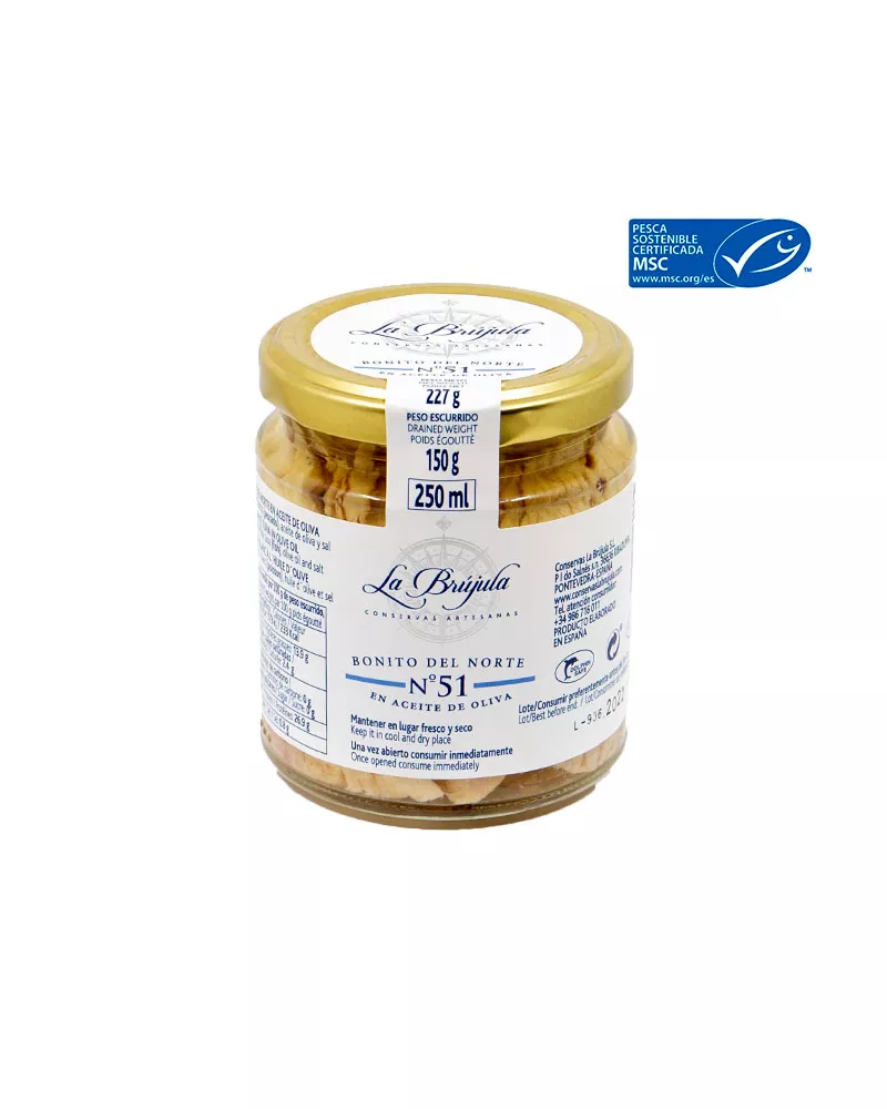 La Brujula Bonito del Norte en Aceite de Oliva 227gr, principal