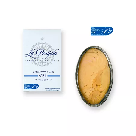 La Brujula Bonito del Norte en Aceite de Oliva 115gr, principal