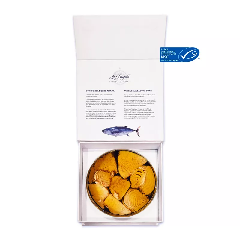 La Brujula Bonito del Norte añada en Aceite de Oliva 990gr, lata