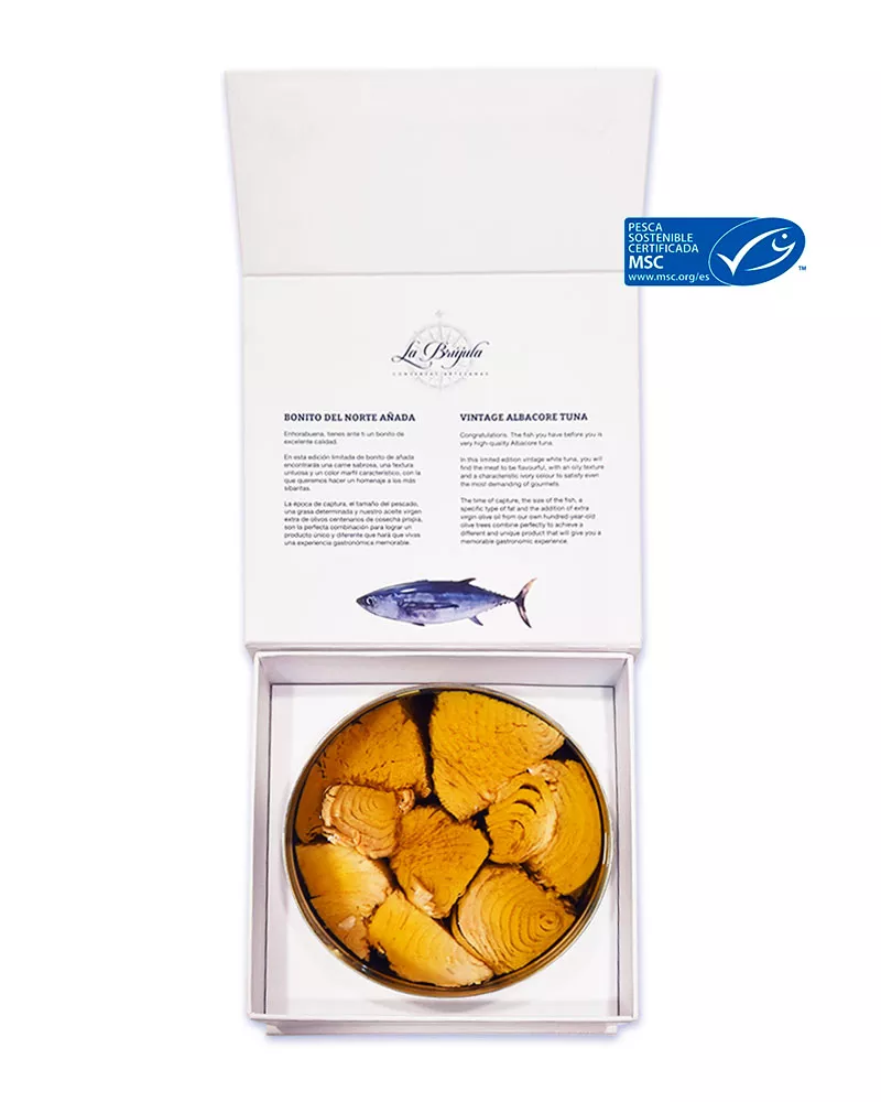La Brujula Bonito del Norte añada en Aceite de Oliva 990gr, lata