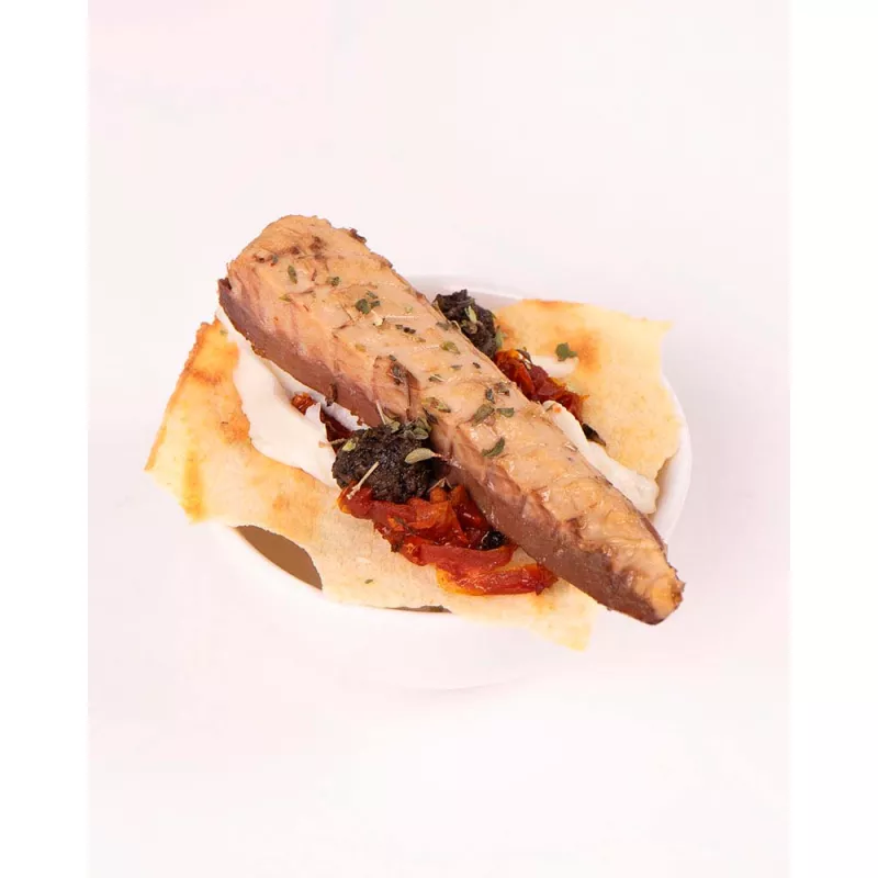 La Brujula Filetes de Caballa al Limón 115gr, emplatado