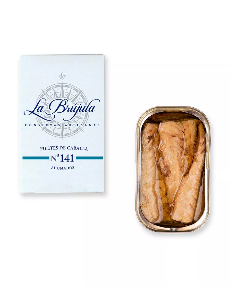 La Brújula Filetes de Caballa Ahumados 115gr,emplatado