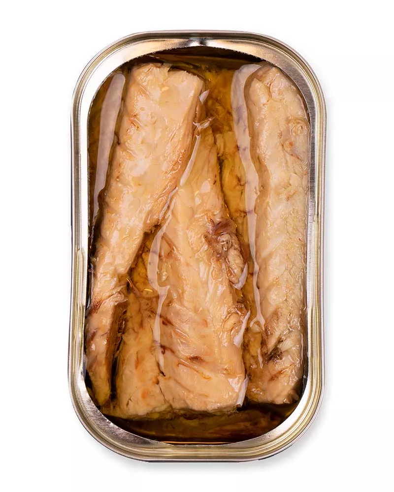 La Brújula Filetes de Caballa en Aceite de Oliva 115gr, lata