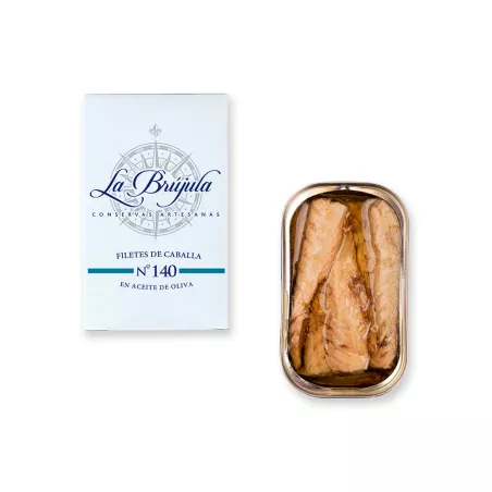 La Brujula Filetes de Caballa en Aceite de Oliva 115gr, principal