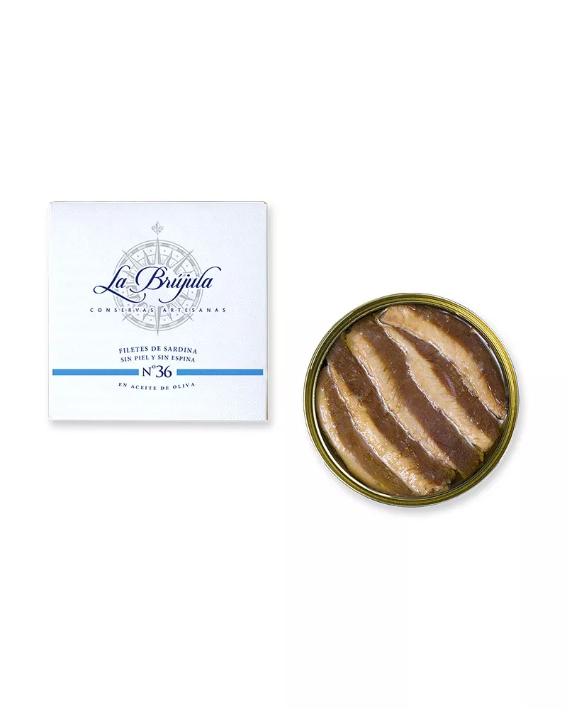 La Brujula Filetes de Sardina en Aceite de Oliva 130gr, principal