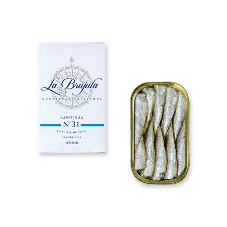 La Brújula Sardinas en Aceite de Oliva 16 20 piezas, principal