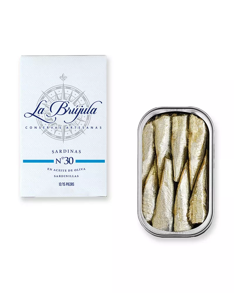 La Brújula Sardinas en Aceite de Oliva 12 15 piezas, principal