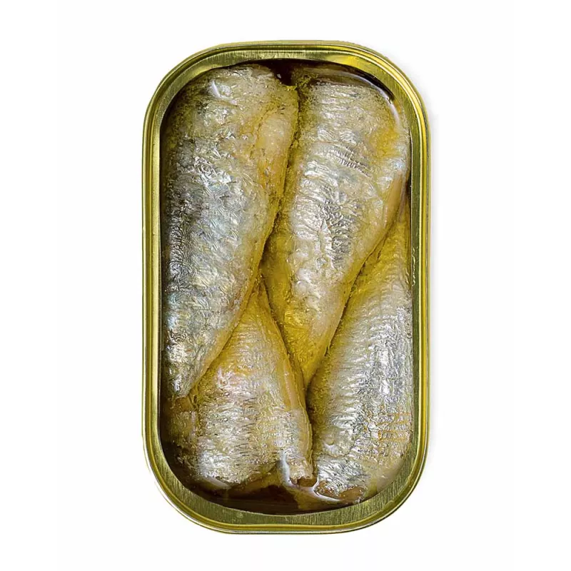 La Brújula Sardinas en Aceite de Oliva 3 4 piezas, lata