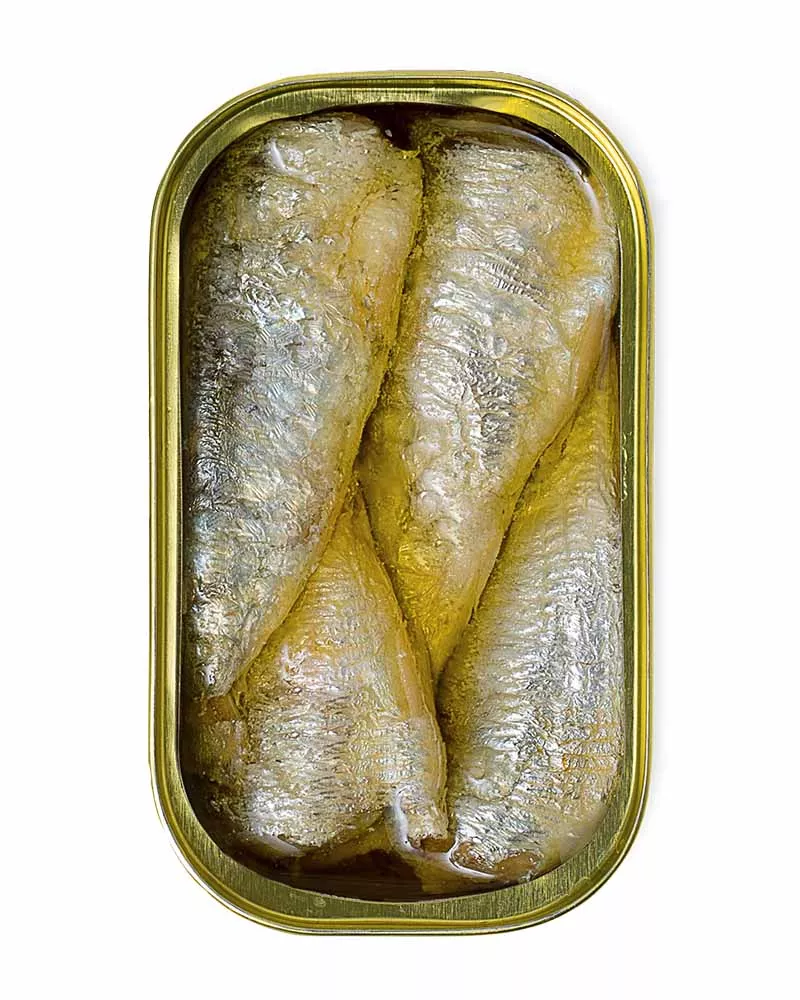 La Brújula Sardinas en Aceite de Oliva 3 4 piezas, lata