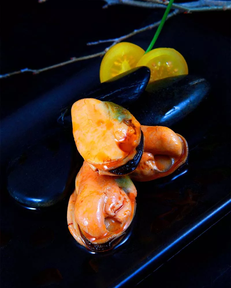 Ramon Pena Mejillones en Escabeche Fritos 20 22 piezas, emplatado