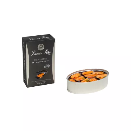 Ramon Pena Mejillones en escabeche fritos 16 20 piezas, principal