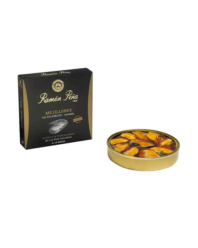 Ramon Pena Mejillones en Escabeche Fritos DOP 8 10 piezas, principal