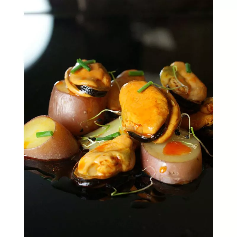 Ramon Pena Mejillones en Escabeche Fritos DOP 8 10 piezas, emplatado