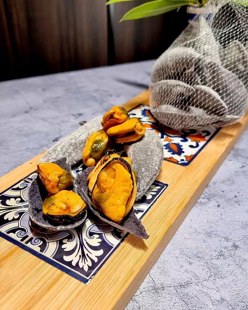 Ramon Pena Mejillones en Escabeche Fritos 4 6 piezas, emplatado