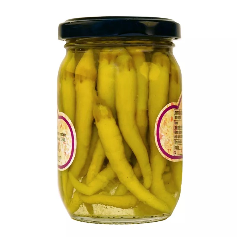 Leyenda Guindillas en Vinagre 180gr, trasera