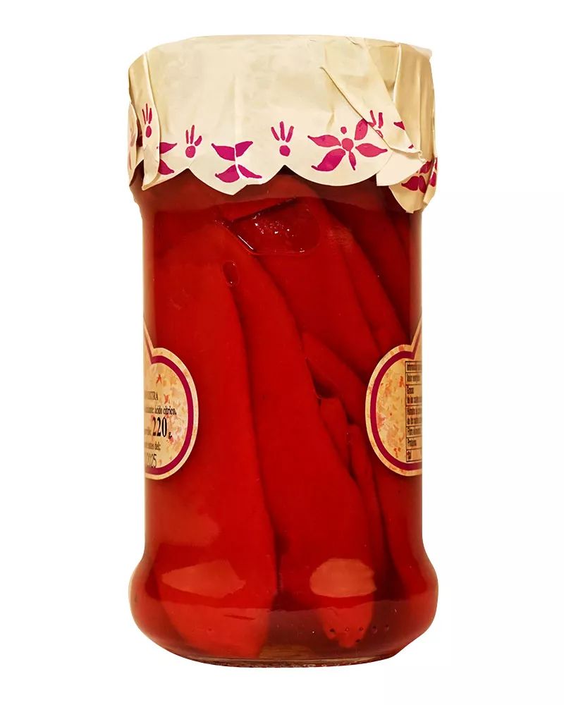 Leyenda Pimientos de Piquillo Asados en Tiras al Ajillo, trasera
