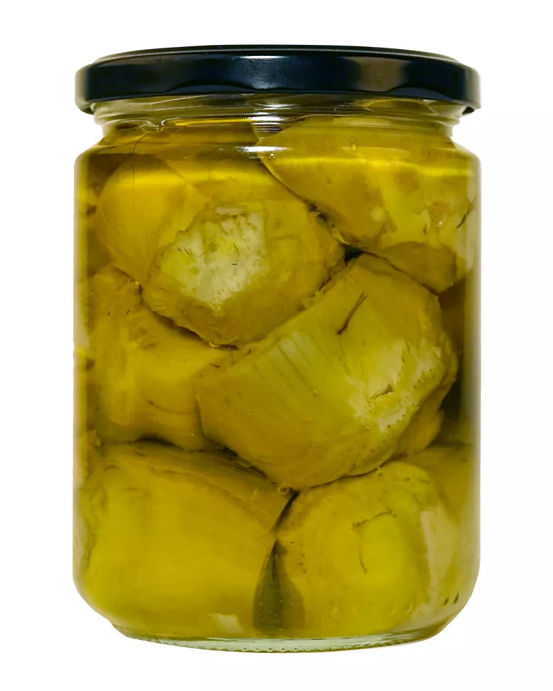 Leyenda Alcachofas en Aceite de Oliva 380gr, trasera