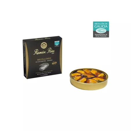 Ramon Peña Mejillones en Escabeche Fritos 8 10 piezas, principal