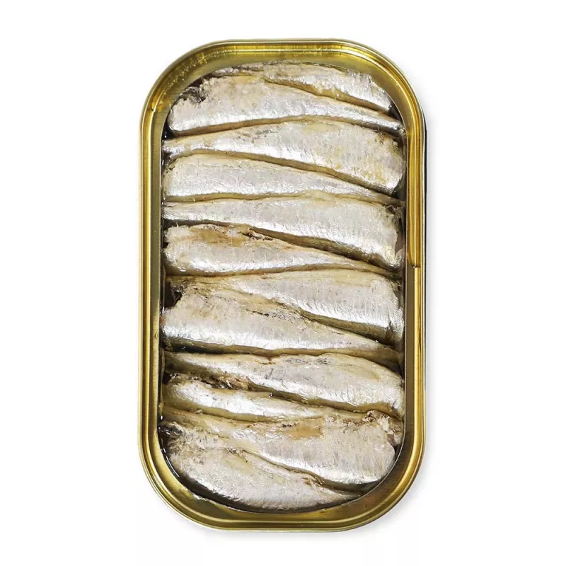 La Brujula Sardinas en Aceite de Oliva 20 25 piezas, lata