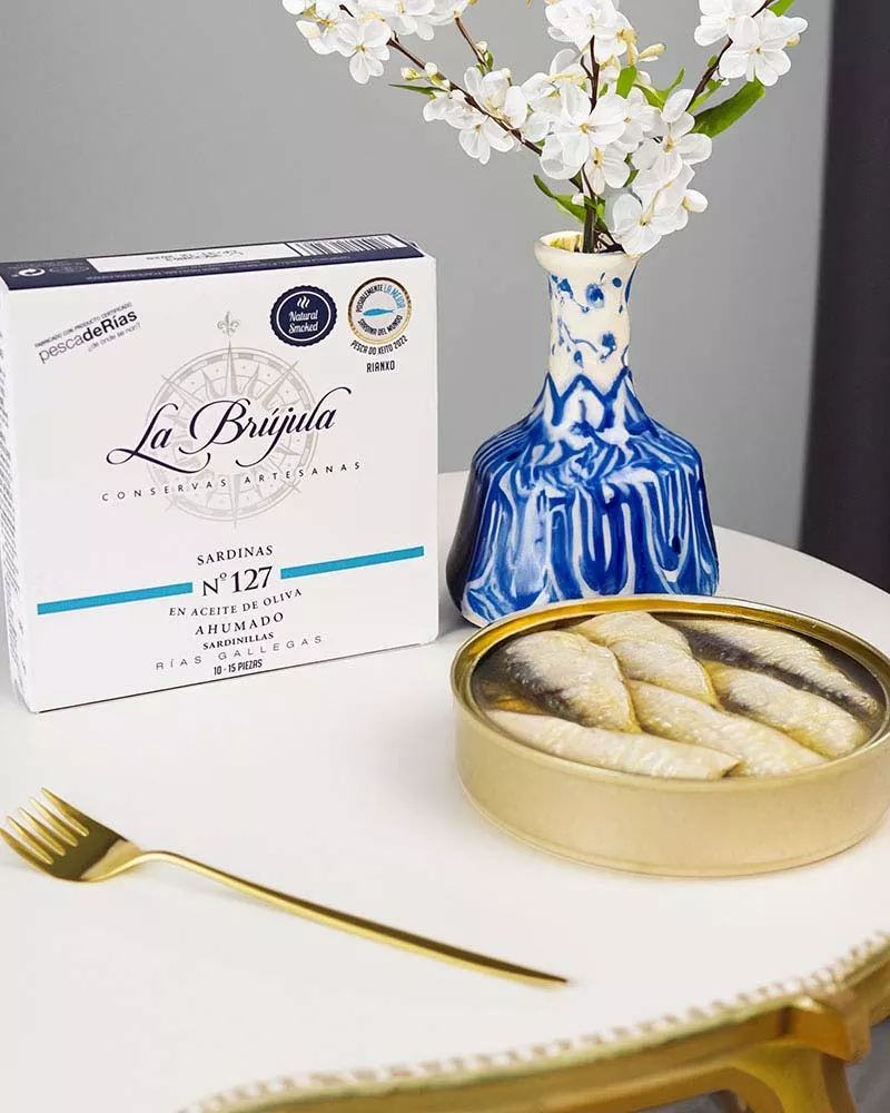 La Brújula Sardinas en Aceite de Oliva 20-25 piezas emplatado