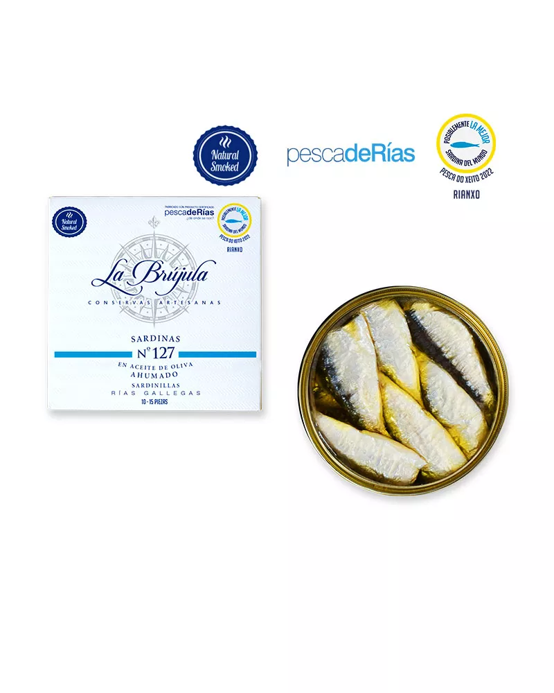 La Brújula Sardinas en Aceite de Oliva 20-25 piezas