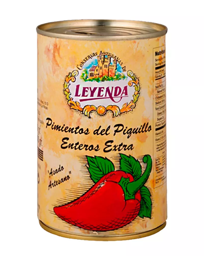 Leyenda Pimientos de Piquillo Asados Enteros en Lata 18-22 piezas, principal