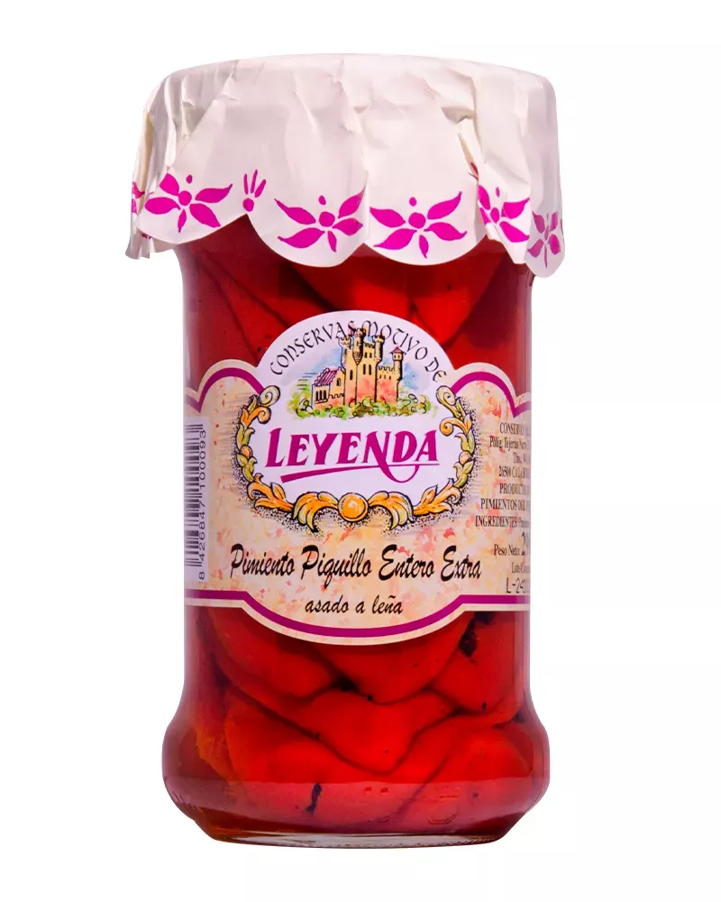 Leyenda Pimientos de Piquillo Asados Enteros en Frasco 290gr, principal
