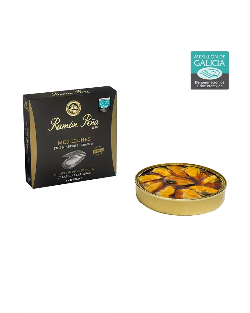 Ramón Peña | Mejillones en Escabeche Fritos DOP 8-10 piezas